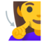 Deaf Woman emoji on Google